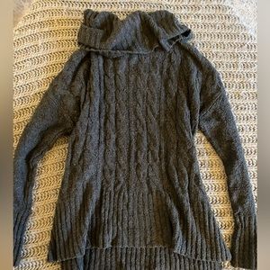 Grey knitted sweater